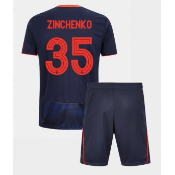 Billige Fotballdrakt Nottingham Forest Oleksandr Zinchenko #35 Replika Tredjedraktsett Barn 2025-26 Kortermet (med bukser)